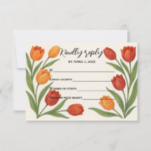 Tulip Veil RSVP Card