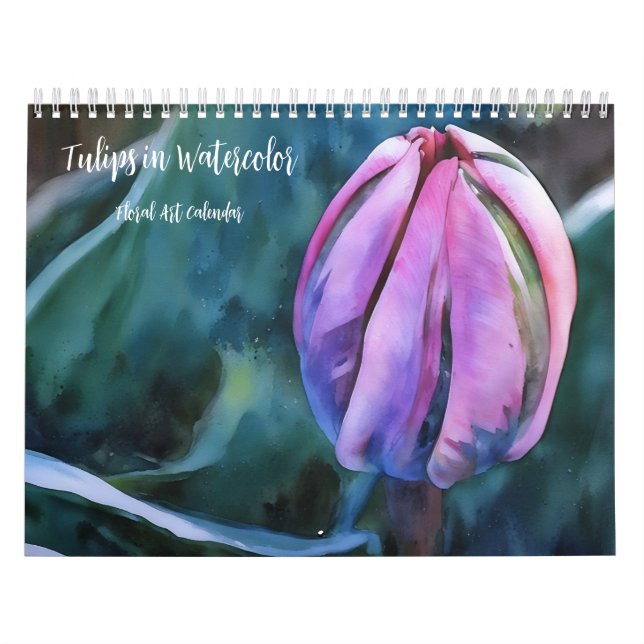 Tulip Watercolor Blumenkalender Kalender (Titelbild)