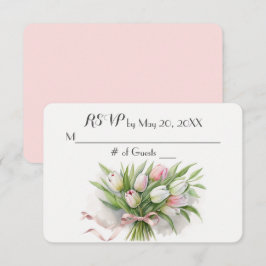 Tulip Wedding Bouquet UAWG RSVP Karte