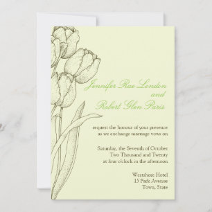 Tulip Wedding Einladungen Blume Design Floral
