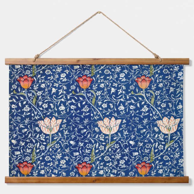 Tulip, William Morris Wandteppich Mit Holzrahmen (Vorne)