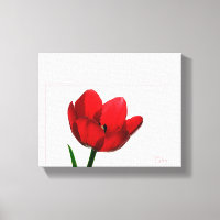 Tulip Wrapped Canvas