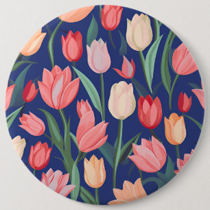 Tulipenmuster Button