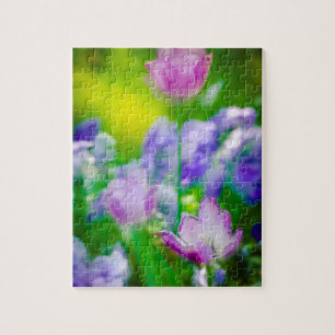 Tulipgarten, Giverny, Frankreich Puzzle