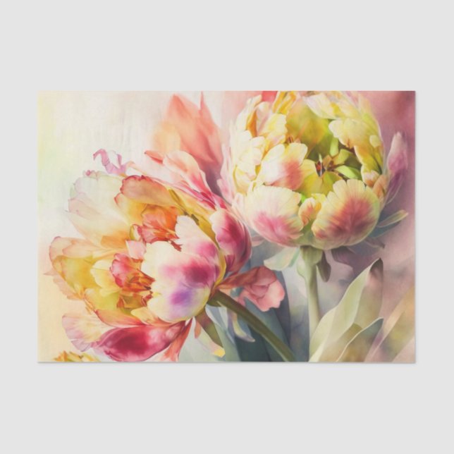 TULIPMANIA 6/6-Matching-Set von Entkopplungspapier Seidenpapier (Vorderseite)