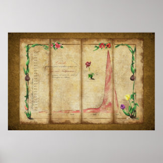 Tulipomania Graph (gelb) Poster