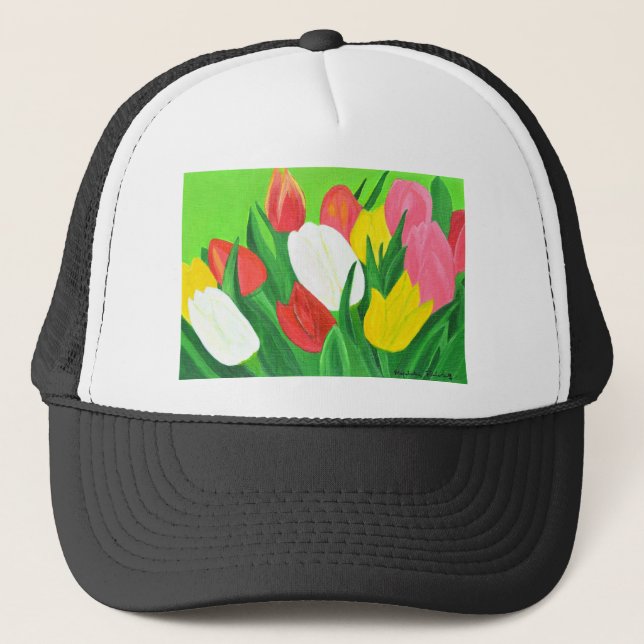 Tulips2 Truckerkappe (Vorderseite)