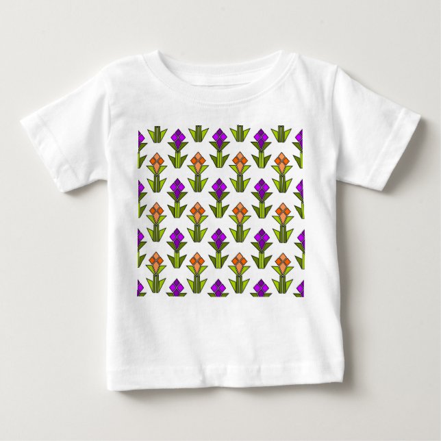Tulips Baby T-shirt (Vorderseite)