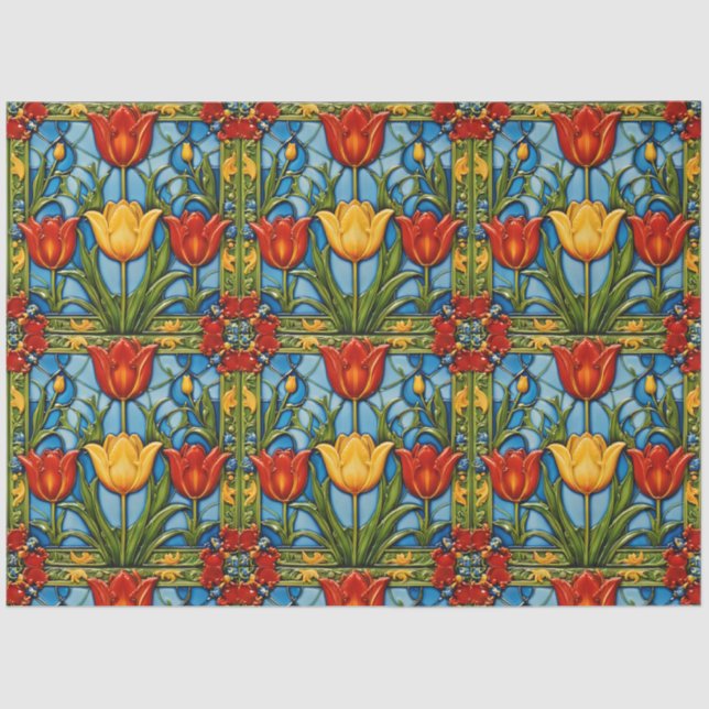 Tulips Beautiful Popular Collection Seidenpapier (Vorderseite)