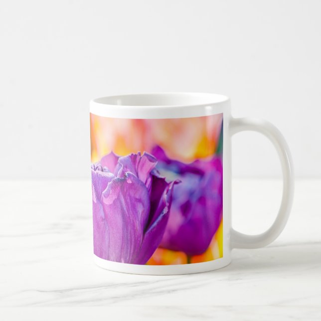Tulips Bezaubernd Lila Kaffeetasse (Rechts)