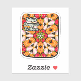 Tulips Bouquet Pattern Aufkleber