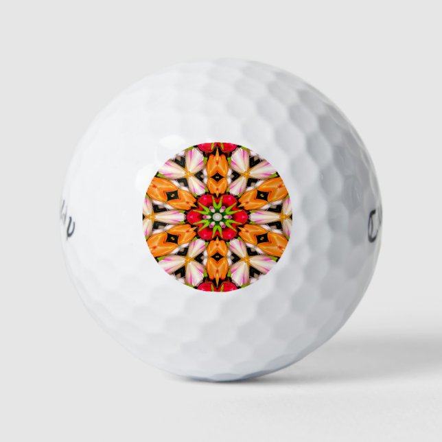 Tulips Bouquet Pattern Golfball (Vorderseite)