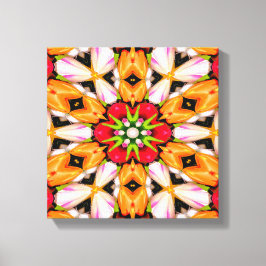 Tulips Bouquet Pattern Leinwanddruck