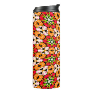Tulips Bouquet Pattern Thermosbecher