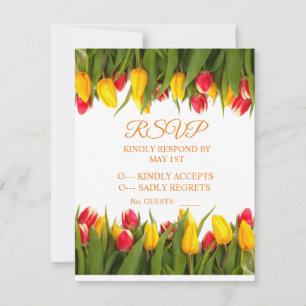 Tulips Bouquet Thunder_Cove RSVP Karte