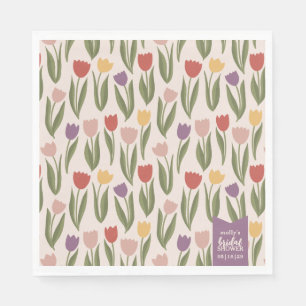Tulips Brautparty Personalisiert Serviette