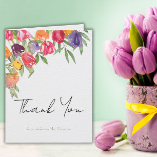 Tulips Brautparty Vielen Dank Karte