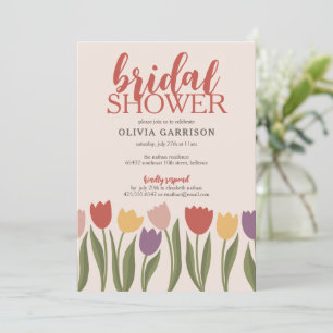 Tulips Bridal Dusche Einladung
