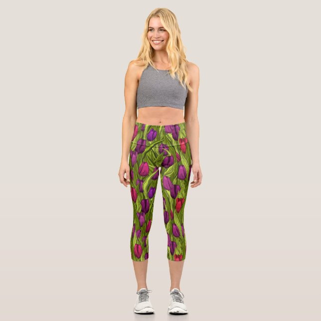 Tulips Capri Leggings (Vorderseite)