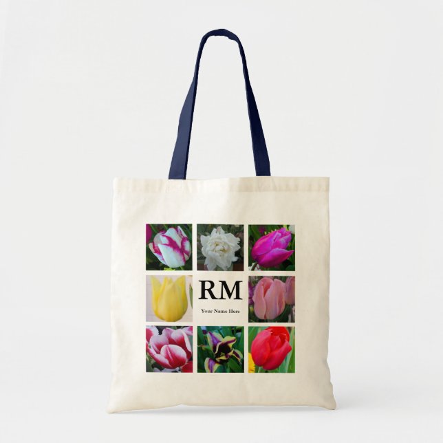 Tulips Collage #1 Tote Bag Tragetasche (Vorne)