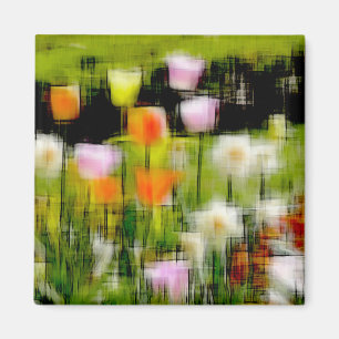 Tulips digitale Wirkung des Stils "Eindruck" Magnet