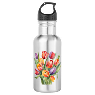 Tulips Edelstahlflasche