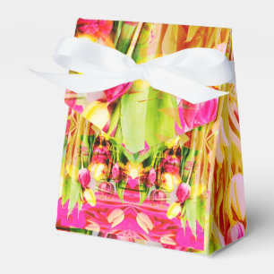 TULIPS - Farbige Tulpen Fraktal Art - Geschenkschachtel