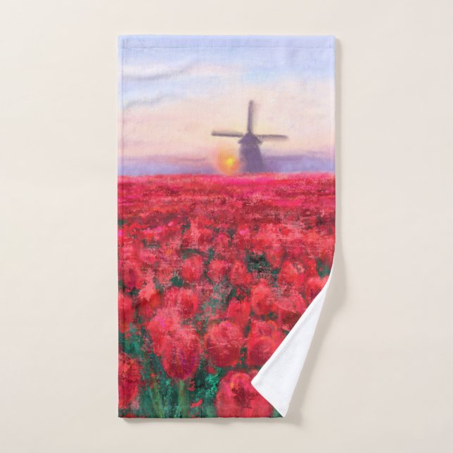 Tulips Field Bath Handtücher (Handtuch)