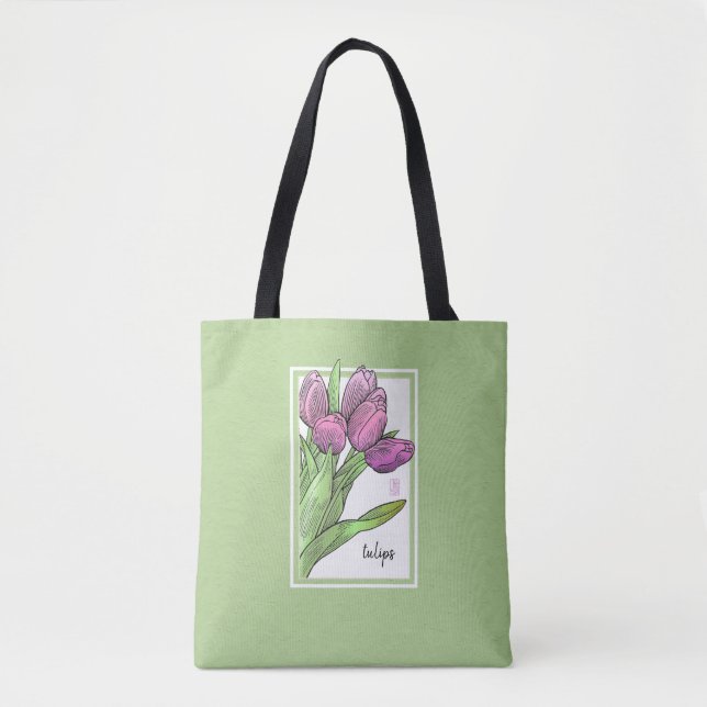 Tulips für die Sage Tote Tasche (Vorderseite)