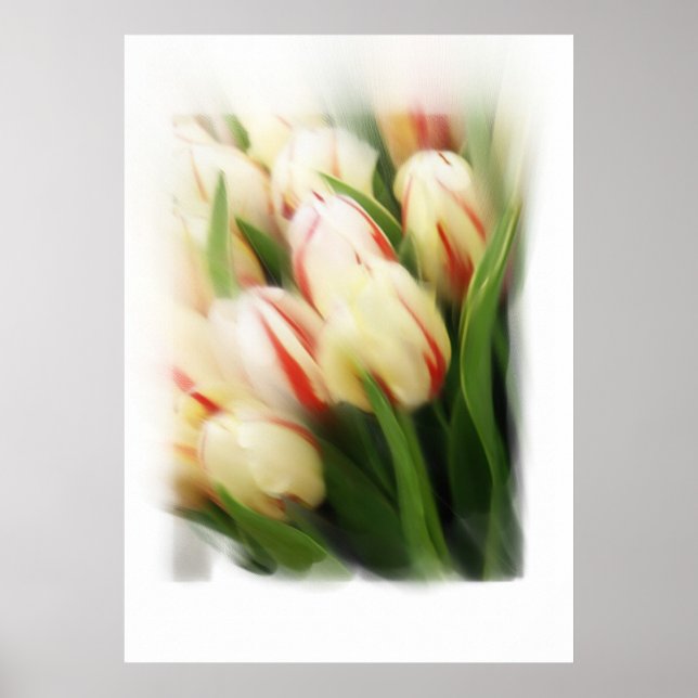 "Tulips"-Gemälde auf Leinwand Poster (Vorne)