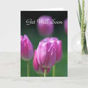 Tulips 'Get Well-bald'-Karte Karte