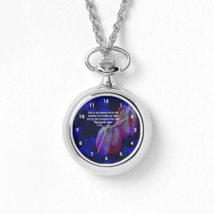 Tulips hören Lebenseinstellung Inspiration Zitat Armbanduhr