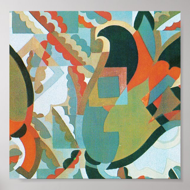 Tulips in Abstrakt Poster (Vorne)