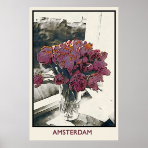 TULIPS in AMSTERDAM, poster