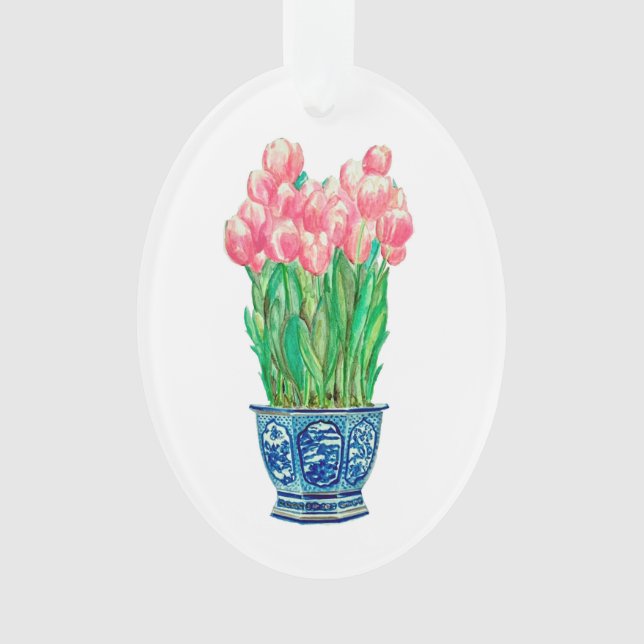 Tulips in Delft Pot Ornament (Vorderseite)