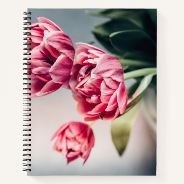 Tulips in einer Vase Notizbuch (Vorderseite)