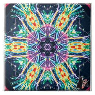 Tulips Kaleidoscope Tile Fliese