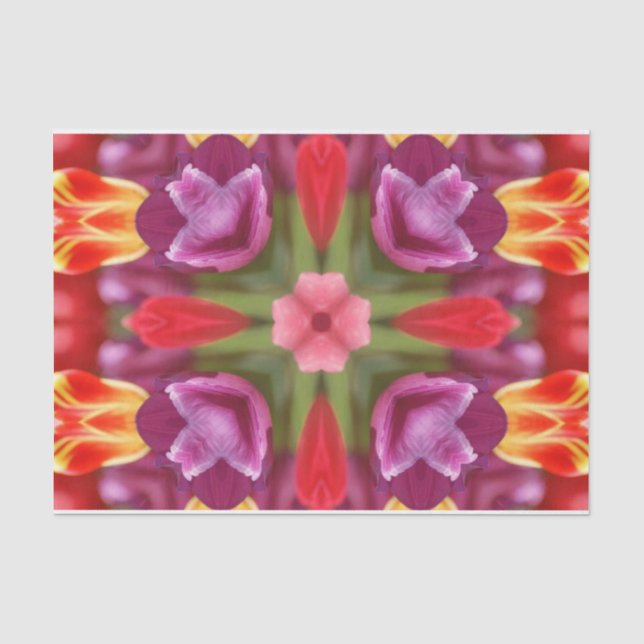 Tulips Kaleidoskop Seidenpapier (Vorderseite)