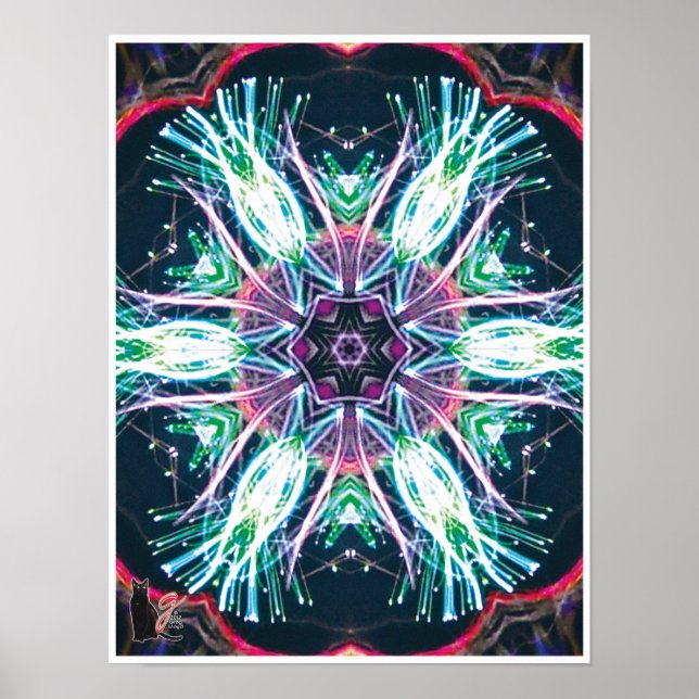 Tulips Kaleidosskop Poster (Vorne)