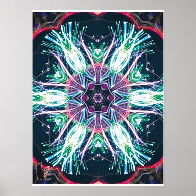 Tulips Kaleidosskop Poster (Vorne)