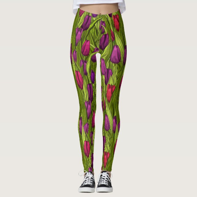 Tulips Leggings (Vorderseite)