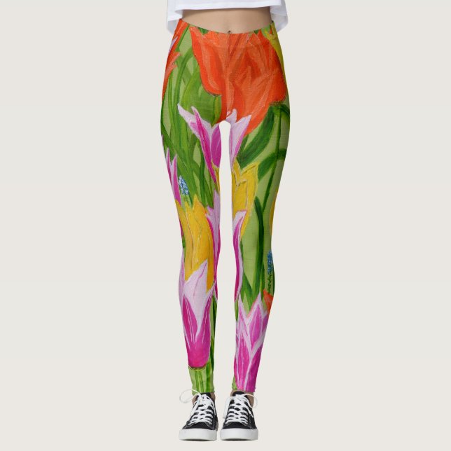 Tulips Leggings (Vorderseite)