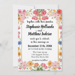 Tulips Liebe Passion Everlasting Unity in Wedding Einladung