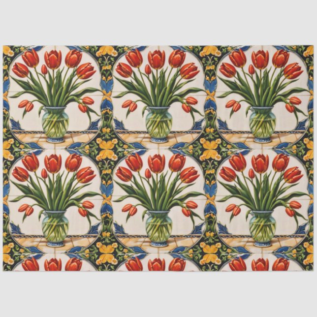 Tulips Modern Beautiful Collection Seidenpapier (Vorderseite)