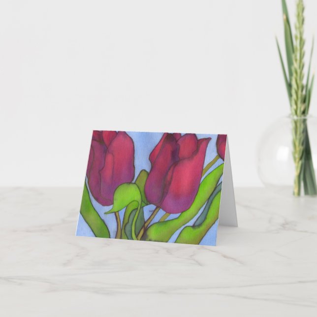 Tulips Notecard Karte (Vorderseite)