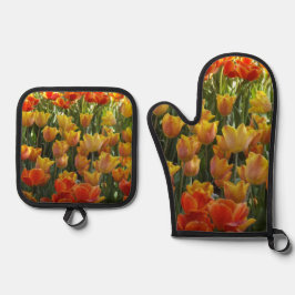 Tulips Ofenhandschuh & Topflappen-Set