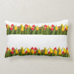 ****TULIPS-PILLOW**** MIT GELBACK LENDENKISSEN