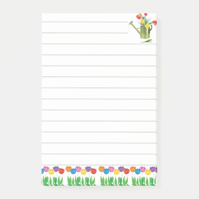 Tulips Post-it Klebezettel (Vorderseite)