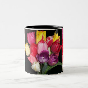 Tulips sagt alles zweifarbige tasse