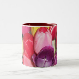 Tulips sagt alles zweifarbige tasse